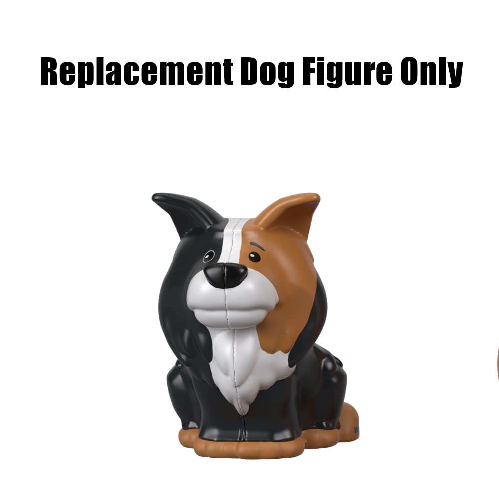 Replacement Part for Fisher-Price Little People Farm Animal Friends Playset - GFL21 - Replacement Black, Grey and White Dog Figure 6