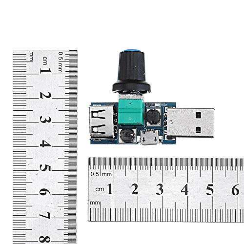Electronic Components 5Pcs USB Fan Speed Controller Module Reducing Noise Multi-stall Adjustment Gover 5