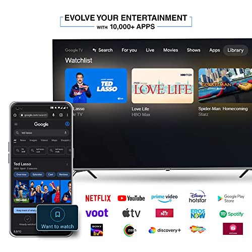 Sansui 165 cm (65 inches) 4K Ultra HD Smart QLED Google TV JSW65GSQLED (Black) 3