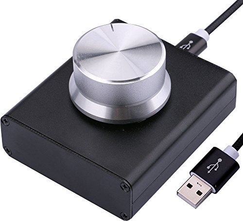 Yeeco USB Volume Control, PC Volume Control Knob One Key Mute USB Speaker Audio Volume Controller Supports XP/Mac/Vista/Win7/8/10 Android