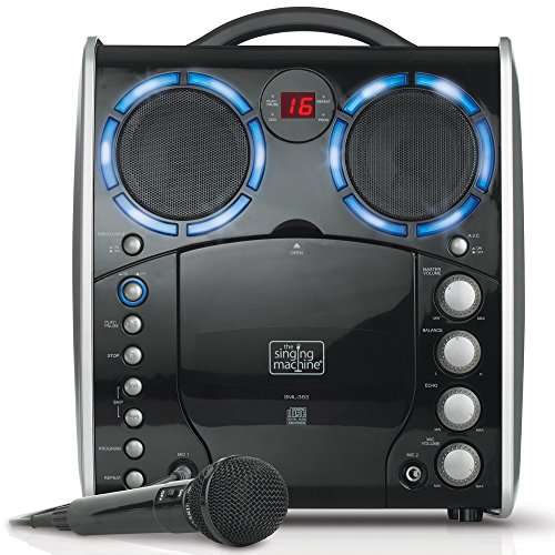 Singing Machine SML-383 Portable CDG Player Karaoke Machine, Black 1