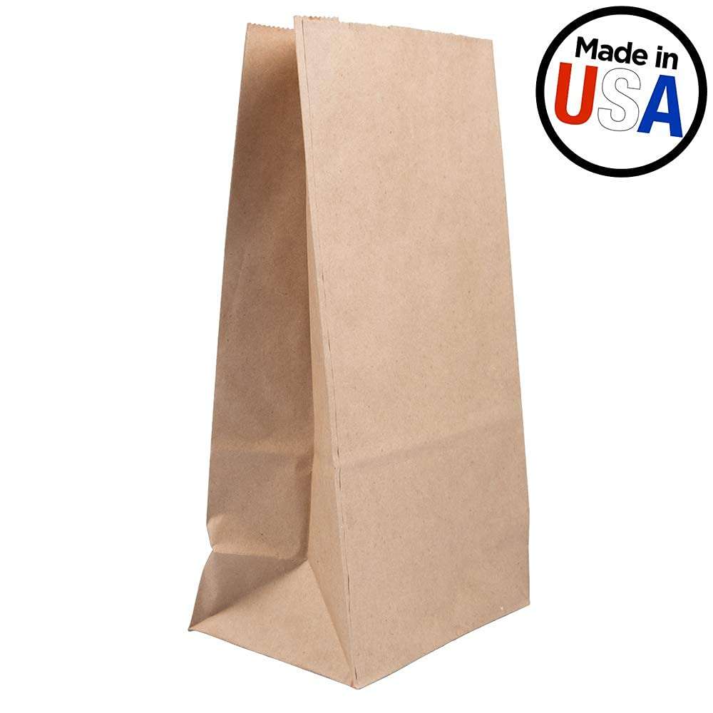 JAM PAPER 100% Recycled Snack/Lunch Bags - Medium (5 x 9 3/4 x 3) - Red Kraft Grocery Bags - 25/Pack 4