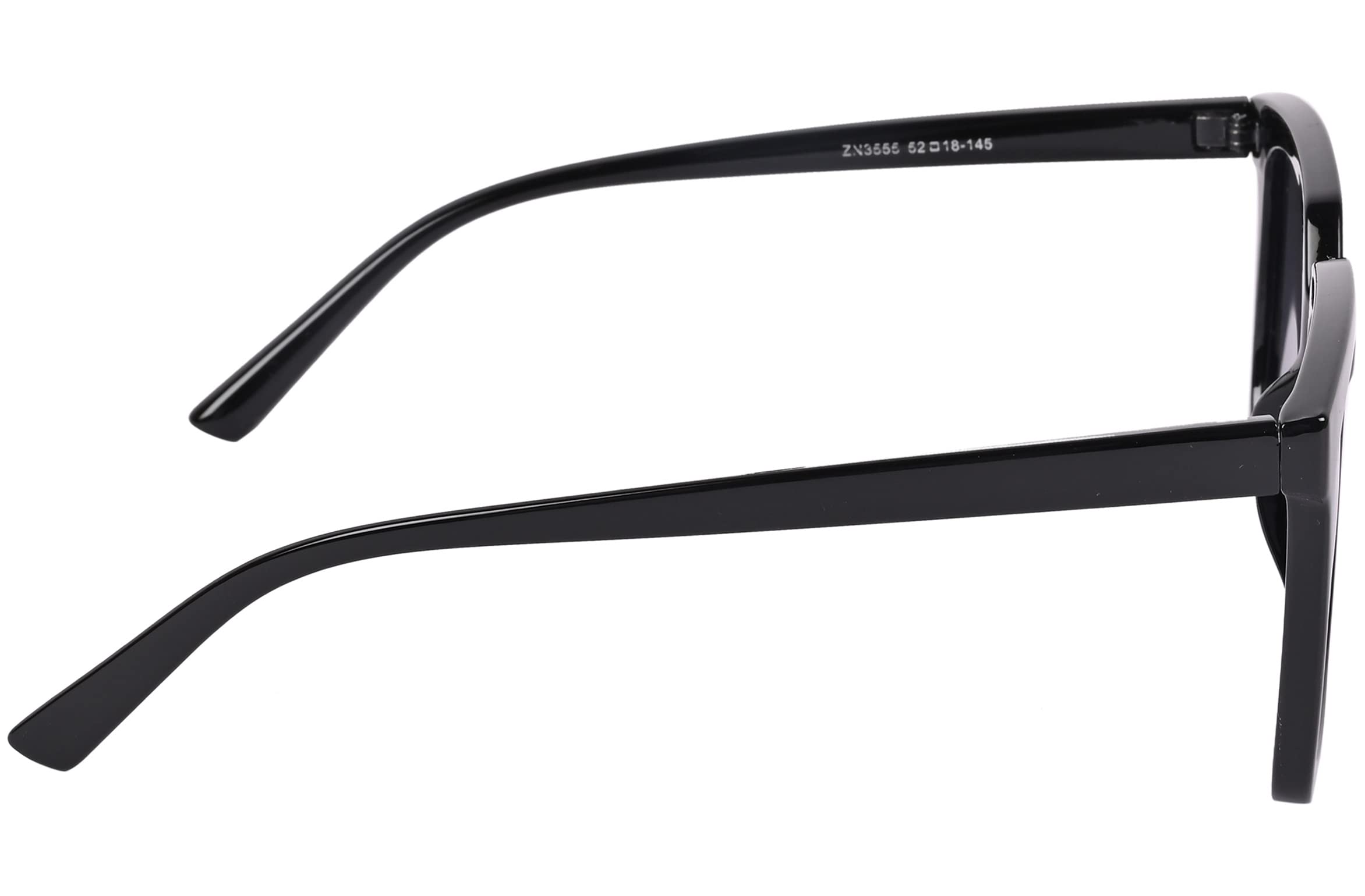 NuVew® UV Protected Retro Over Sized/Wayfarer Sunglasses for Men & Women - (Black Lens | Black Frame | Large Size | NW-3555-32) 4