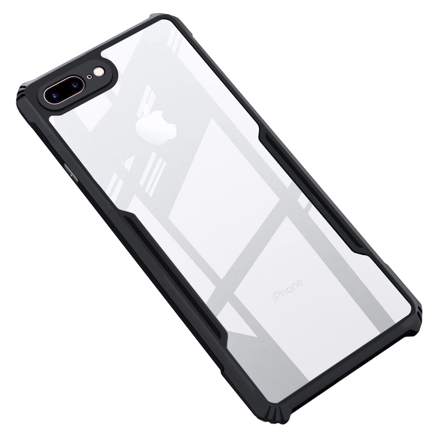 WOW IMAGINE Back Cover For iPhone 7 Plus / 8 Plus ( Poly Carbonate|Black ) 4