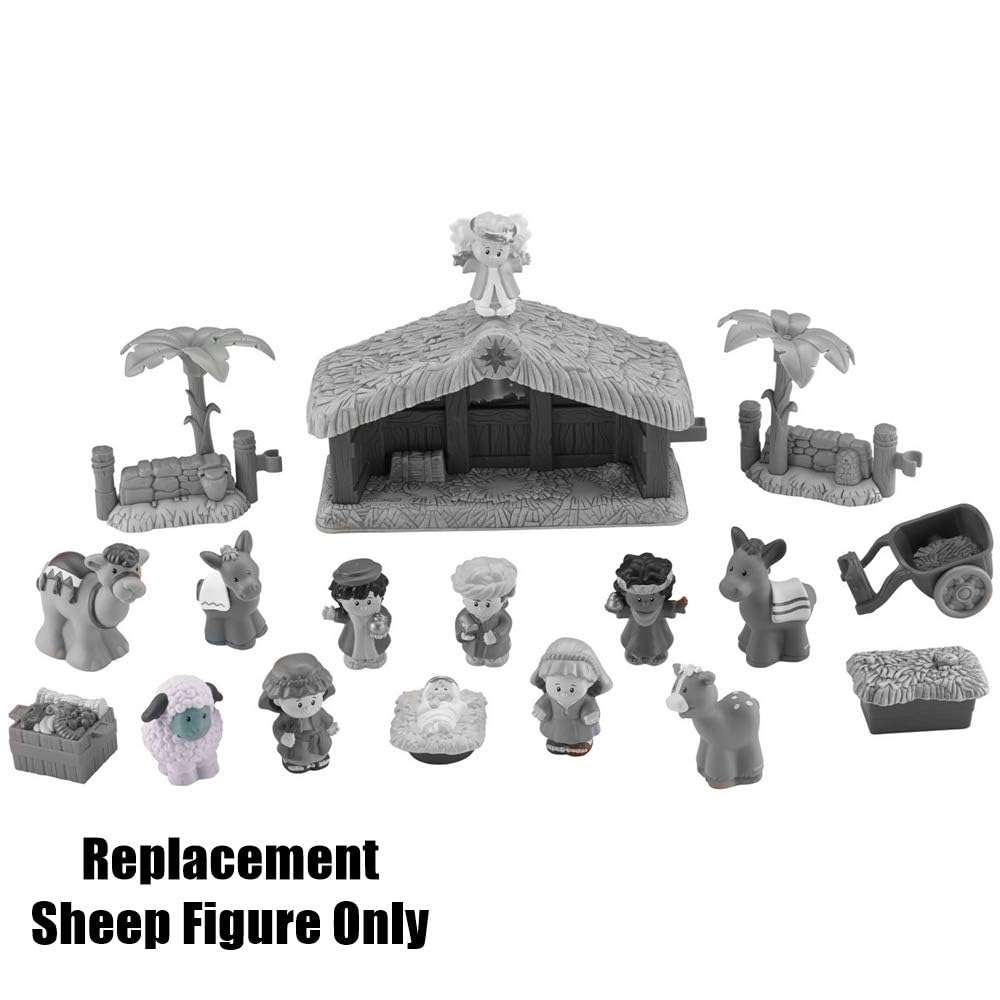 Replacement Part of Fisher-Price Little People Christmas Story - J2404 ~ Replacement White Sheep Figure 6