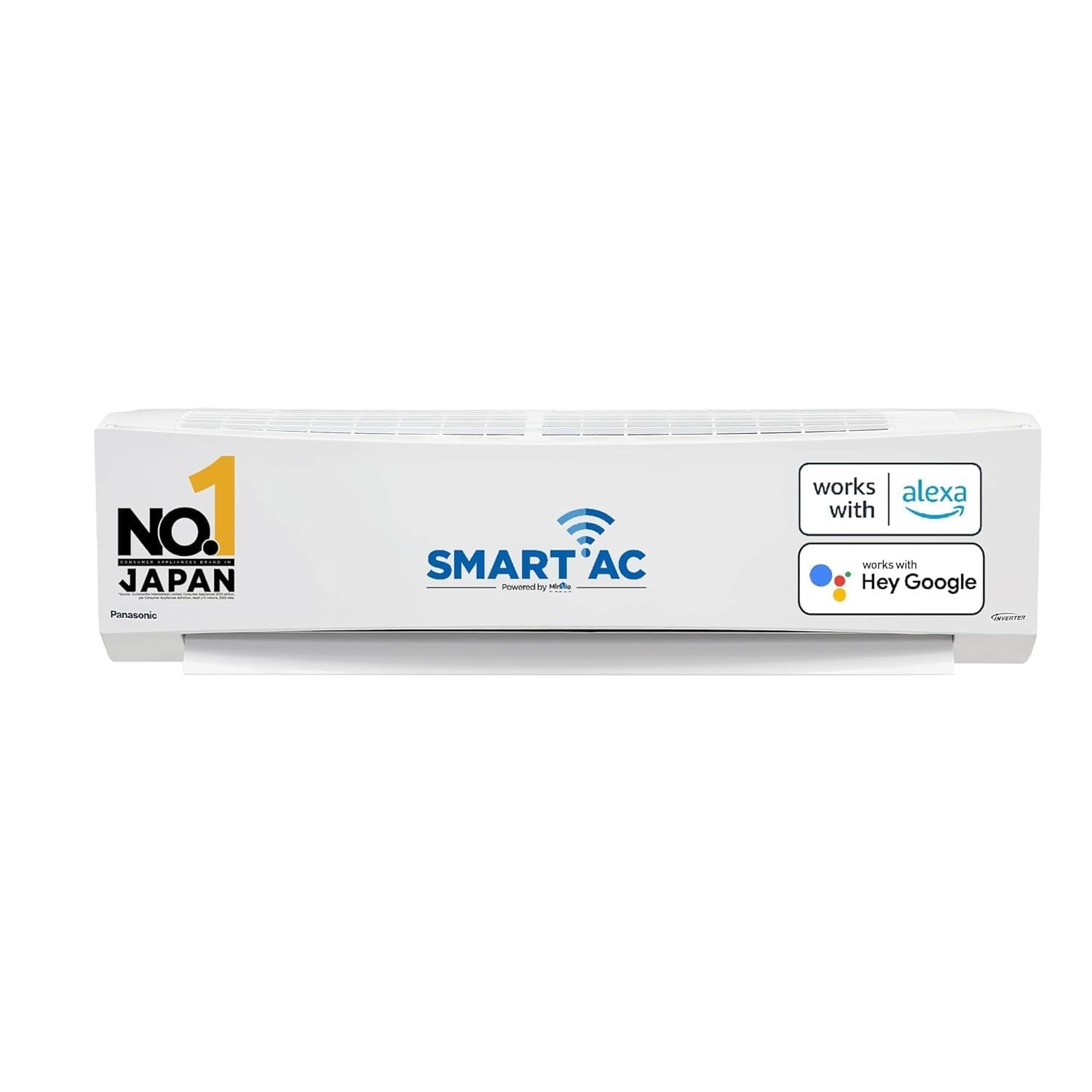 Panasonic 1.5 Ton 5 Star Wi-Fi Inverter Smart Split AC (Copper Condenser, 7in1 Convertible, True AI, 4 Way Swing, PM 0.1 Filter, CS/CU-NU18ZKY5WA, 2024 Model, White)