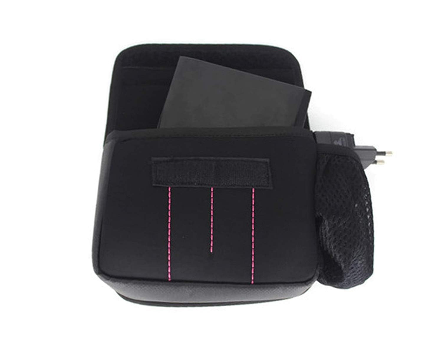 Saco Soft Carry Case Bag for USB Cable, Travel Adapter, Laptop Mobile Charger, Power Bank, Ear Phones,Hard Disk, Digital Accessories Organiser (17 x 13 x 5 cm LxHxW) 4