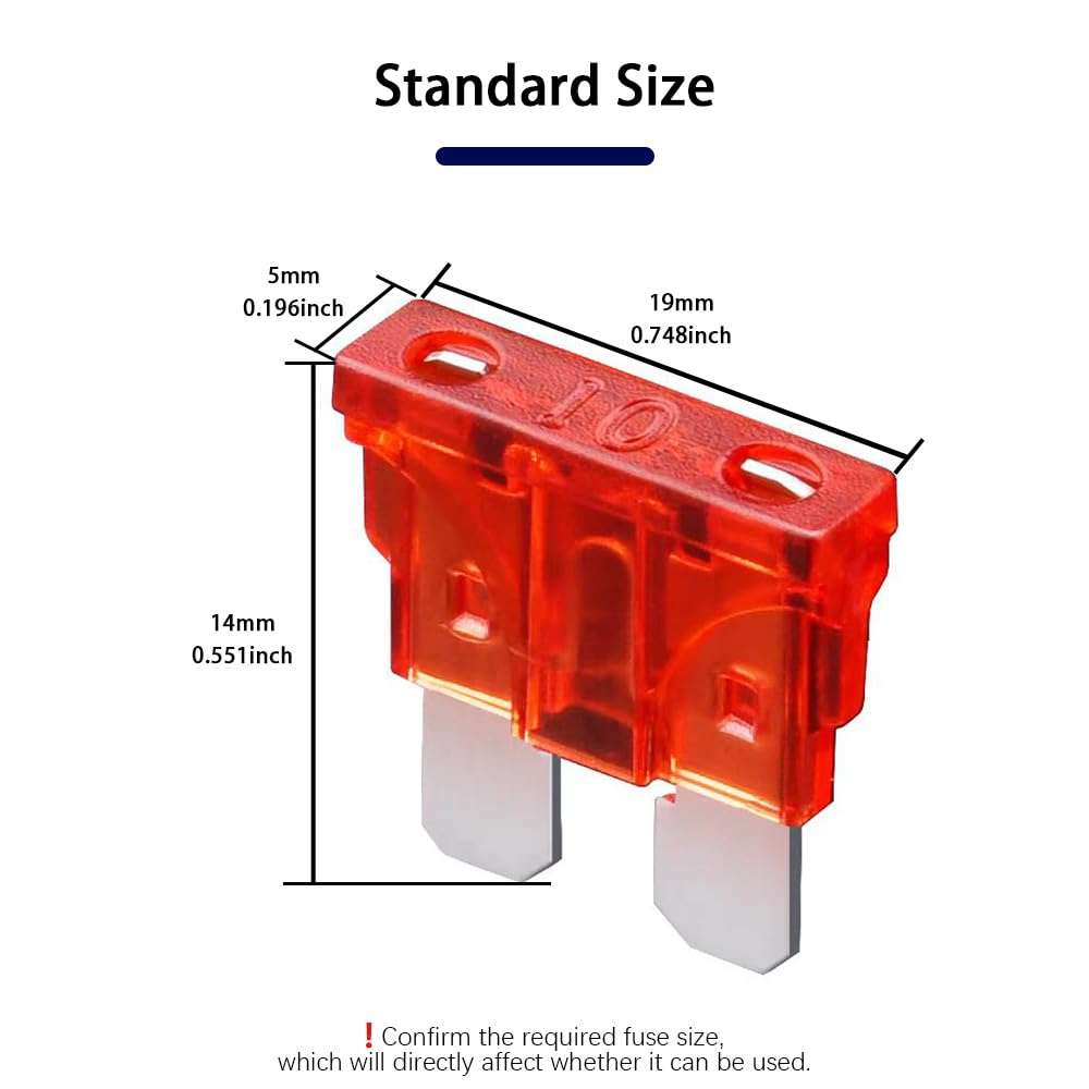 INDPROD 36Pcs Car Fuses Assortment Kit, Blade Fuses Automotive, Standard Car Fuses (5A/7.5A/10A/15A/20A/25A/30A/35A/40A), Automotive Replacement Fuses Assortment Kit for Car, RV, Truck, SUV, Boat 3