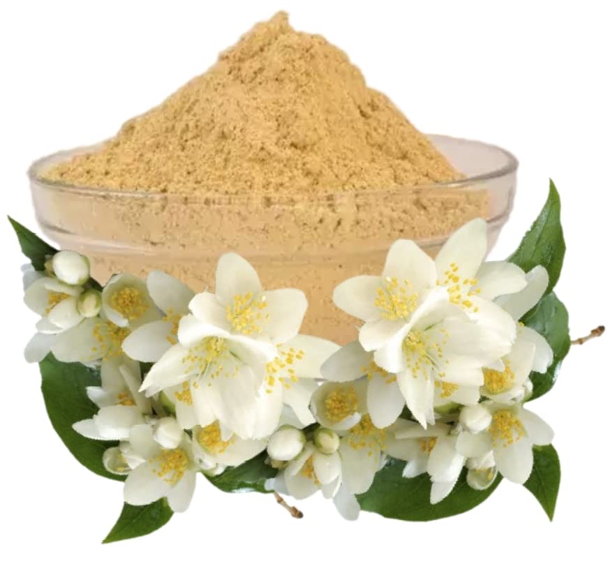 A D Food & Herbs Combo of Jasmine/Safflower/Marigold Flower Powder Aromatic Edible for Homemade Lattes, Tea Blends, Bath Salts, Face packs & Body packs (20 GMS x Pack of 3) 4