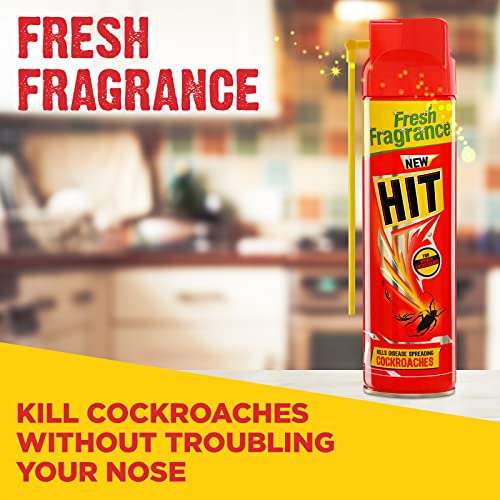 HIT Crawling Insect Killer Cockroach Killer Spray | Instant Kill | Deep-Reach Nozzle | Fresh Fragrance, 700ml 4