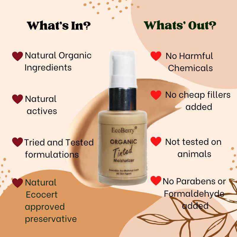 Organic Tinted Moisturizer | Everyday No Makeup Look | Sheer Coverage | Organic | Semi-Matte | Light Weight | Non-Comedogenic | Hypoallergenic | Natural | Handmade | Chemical Free (Tan) 6
