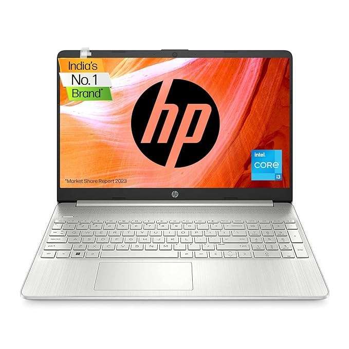 HP Laptop 15, 12th Gen Intel® Core™ i3-1215U,15.6-inch(39.6 cm),FHD,Anti-Glare,MSO,8GB DDR4 (3200MHz),512GB SSD,Dual Speakers,Windows 11,Natural Silver,1.69kg, 15s-fq5007TU 1