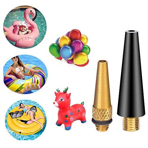 21PCS Brass Presta Schrader Valve Adapter Tools, Ball Pump Needle, Bike Tire Pump Accessories Fit for Gym Balloon Toy 3