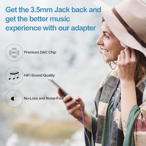 Samsung Audio Aux Car Stereo Jack Cable 3.3ft USB Type C to 3.5mm Headphone Jack Adapter Dongle Cord for Galaxy A17 A26 A36 A56 S25 Ultra S25 Plus S25 S24 Ultra S23 FE A16 A15 A55 A35 A32 5