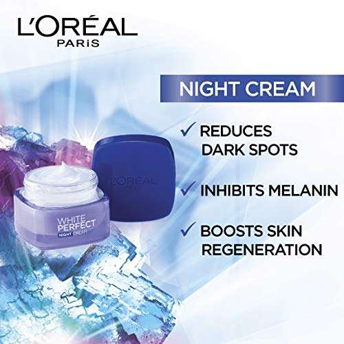 L'Oreal Paris White Perfect Night Cream, 50ml & L'Oreal Paris White Perfect Whitening & Moisturizing Toner, 200ml 4