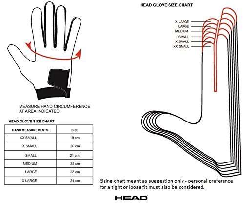 HEAD Leather Racquetball Glove - Renegade Extra Grip Breathable Mesh Glove - Small, Right Hand 5