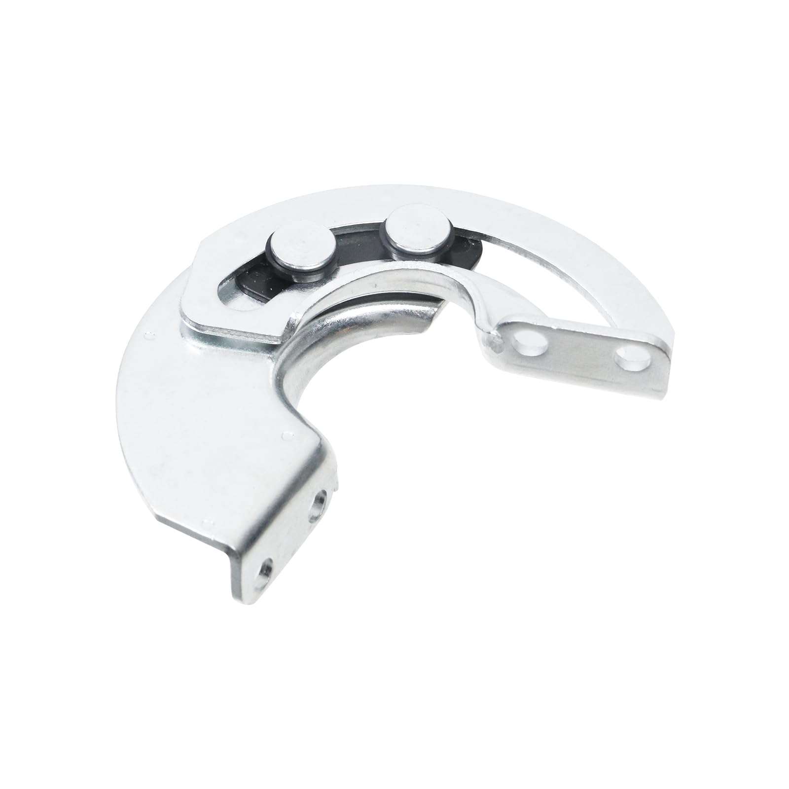 Nicerity 2Pcs Internal Hidden Hinge Concealed Sliding Hinge,90 Degree Door Hinge semicircular for Industrial Equipment Cabinet Door Hardware (Left-Silver) 4