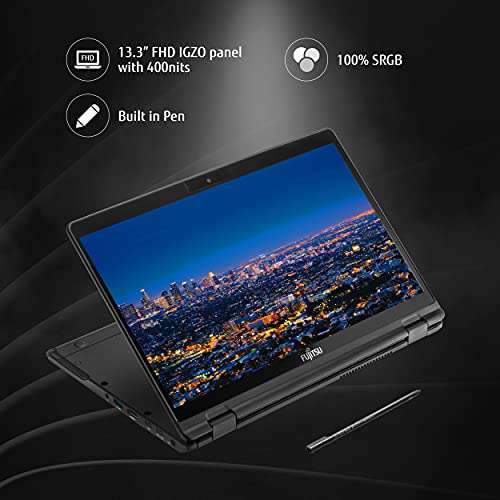 Fujitsu UH-X 11th Gen Intel Core i7 13.3" FHD IPS 400Nits 2-in1 Touch Convertible Laptop (16GB/1TB SSD/Windows 11/MS Office 2021/Iris Xe Graphics/2 Yr Warranty/Backlit Kb/Black/0.997 kg, 4ZR1F38027) 3