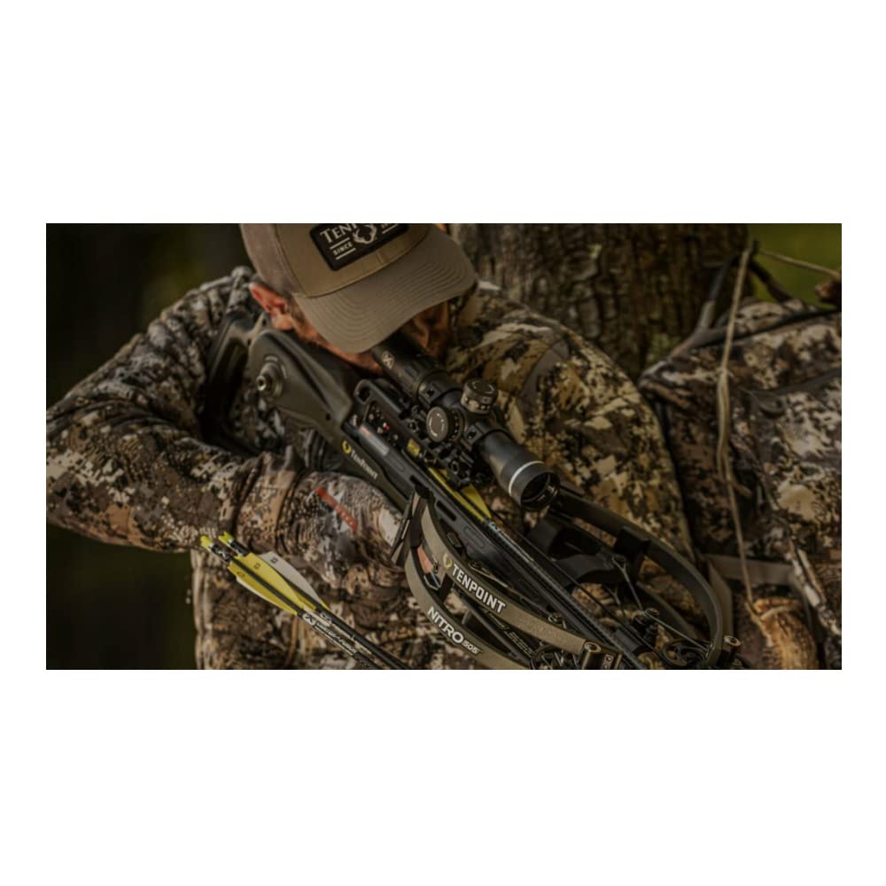 TenPoint Nitro 505 Crossbow, Moss Green - 505 FPS - Equipped with 100-Yard EVO-X Marksman Elite Scope, Scope Struts + ACUslide Cocking & De-Cocking System - Reverse-Draw Design 3