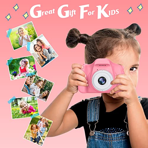 Kids Camera for Boys and Girls, SINEAU Digital Camera for Kids Toy Gift, Toddler Camera Birthday Gift for Age 3 4 5 6 7 8 9 10 with 32GB SD Card, Video Recorder 1080P IPS 2 Inch 5