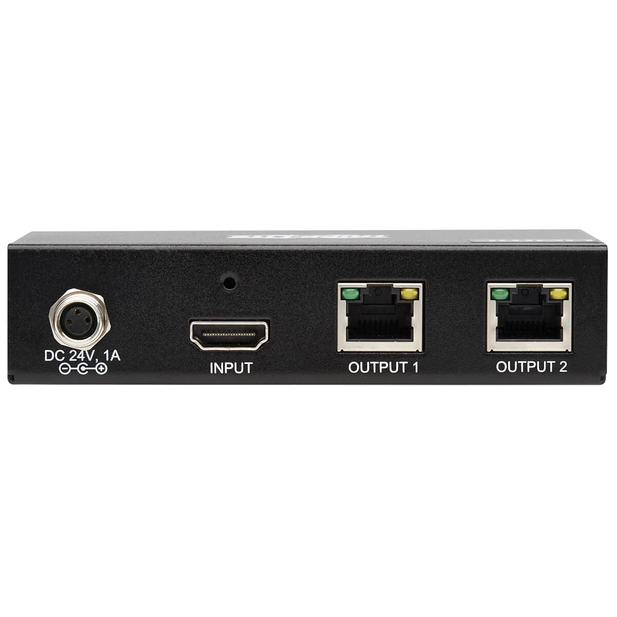 Tripp Lite HDMI Over Ethernet Cat6 Splitter 2-Port - Up to 230 feet or 70.1 Meters - 4K 60Hz Video, HDR, 4:4:4, PoC, HDCP 2.2, TAA Compliant (B127A-002-BH) 4