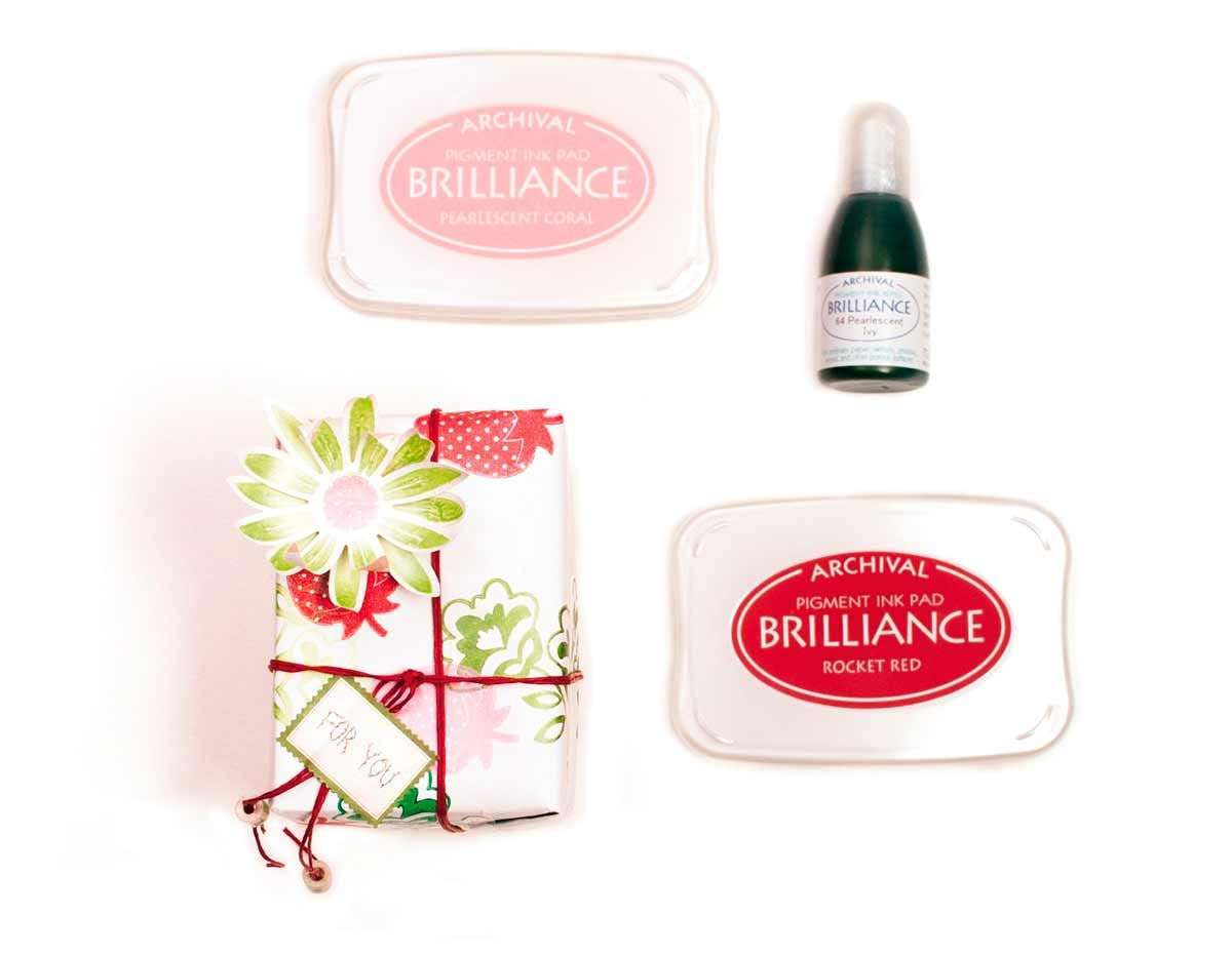 Tsukineko Brilliance Full-Size Pad, Pearlescent Chocolate 4