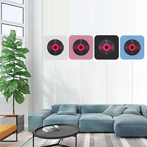 Wall Mounted CD Player BT Speakers Home Audio Boombox with Remote Control FM Radio AUX Input Headphone Output U Disk Music Player 2