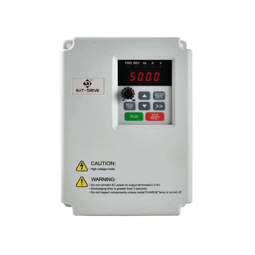 Upgrade Variable Frequency Drive VFD AC 220V 2.2KW 3HP Inverter Frequency Converter for Spindle Motor Speed Control (Single Phase Variable) 5