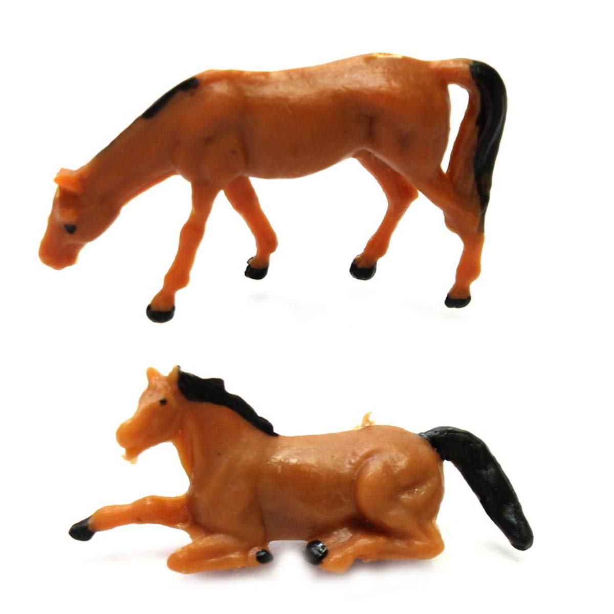 EKTA STATIONERY � Miniature Animals Tiny Figurines for Home Decoration (10 Hourse (Size: 2x2.5x0.5 cm)) 4