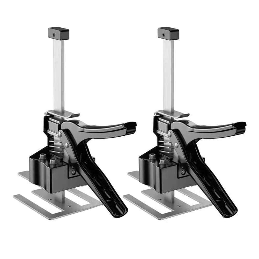 DUEBEL 2 Packs Floor Jack Furniture Lifter Drywall Lift Kit Bricklaying Tools Labor Saving Arm Jack Drywall Tools Hand Lifting Jack Tool Furniture Lifters for Heavy Furniture (300kg, 23cm, gloves) 1