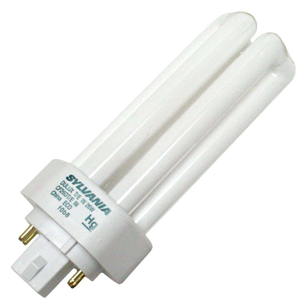 Sylvania 20879 - CF26DT/E/IN/827 - 26 Watt Compact Fluorescent Triple Tube Light Bulb, 2700K 1