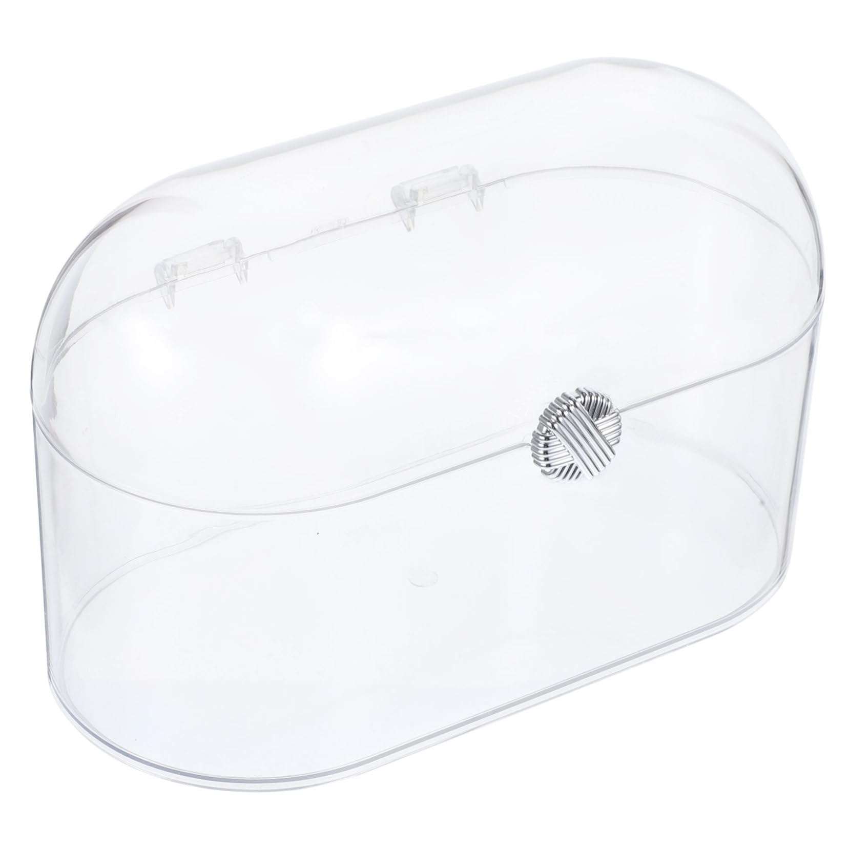 Garneck Transparent Storage Box Clear Pen Holder Makeup Organizer Case Storage Container Skincare Display Case Stationery Holder Acrylic Toiletry Storage Shelf The Pet Office Brush Desktop 1