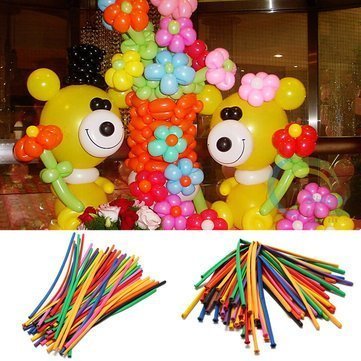 Breewell New Funky Modeling Animal Twist Tying Making -Kids (100 Pcs Balloon with 1 Pump) 3