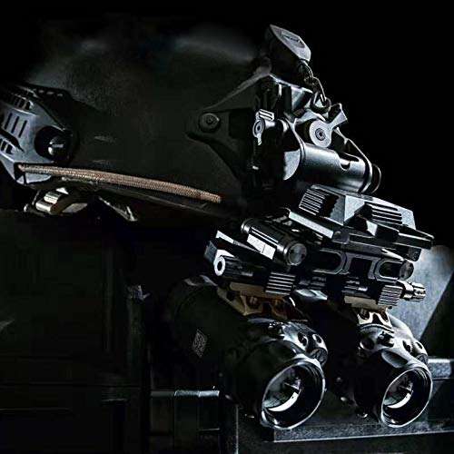 Tactical Aluminum Alloy Binocular Bridge Folding Arm Mount Bracket for PVS14 Dual Night Vision Mount 3