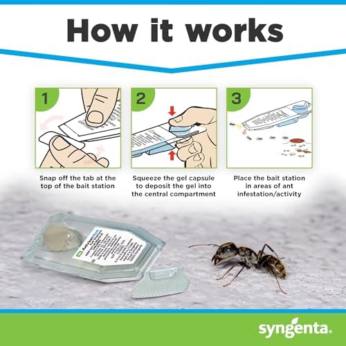 Syngenta Advion Ant Gel Station Insecticide, Ready-to-Use Ant Gel Bait with The Active Ingredient Indoxacarb, Ant Bait for Use Indoor and Outdoor, 3 Boxes (9 Total Stations) 4