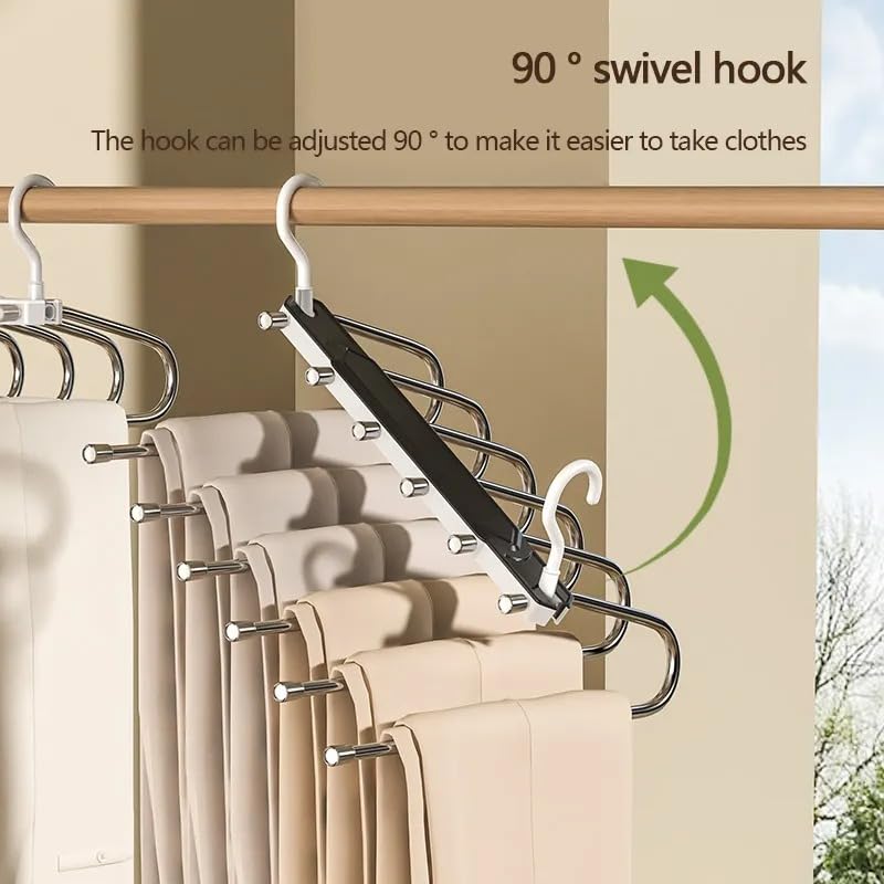 LRanch- Folding Hangers - Innovative Minimalist Colorful Designs, Space Saving Hangers for Men and Women, Super Strong, Light, Safe & Durable Collapsible Hangers 4