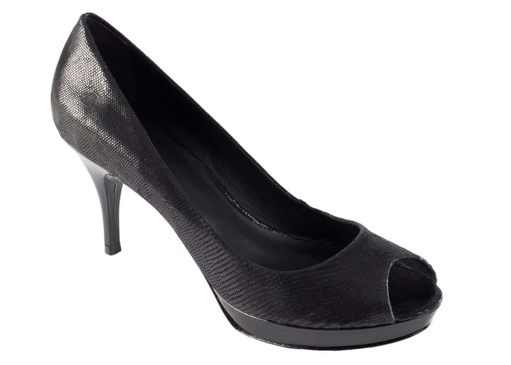 Zofie Women's LUCIA Black Raindrop Suede Pump 10 M US 6