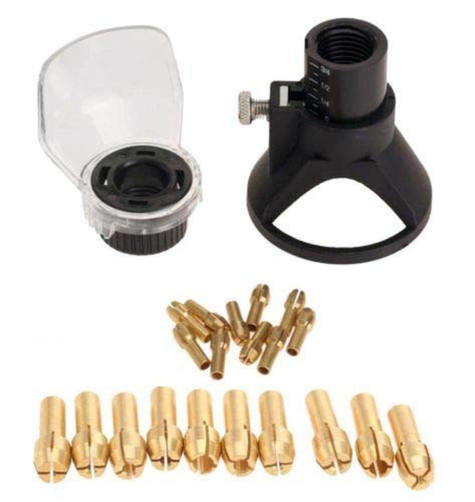 Diy Crafts 10753 6942 Rotary Tool Drill Locator Horn Brass Collets Chuck 4.3mm Shank Cover, Multicolor 1