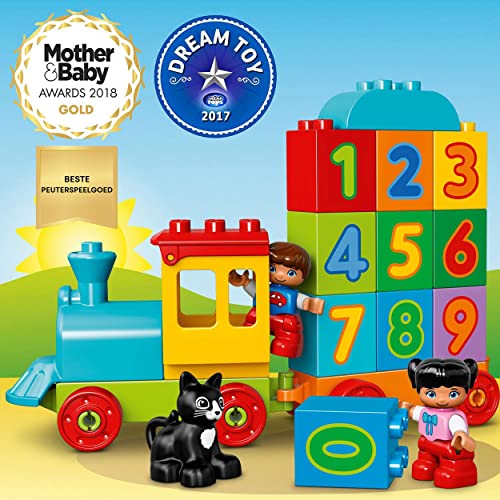 LEGO 10847 DUPLO Number Train Toy,Award-Winning Building Set with Large Number Bricks,Preschool Education Toys for Toddlers ( Multicolor,1.5 Yrs Old), 23 Pcs 6