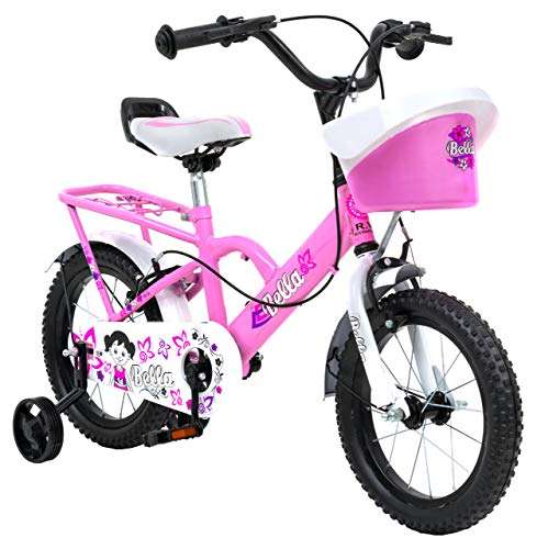 DROOPY 14 INCH TUBELESS Steel Kids Cycle 4 to 6 Years Kid Bella Pink Kids Cycle 3