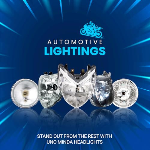 UNO Minda Hl-5215M Halogen Head Light With Bulb Holder-For Hero Passion Pro 5