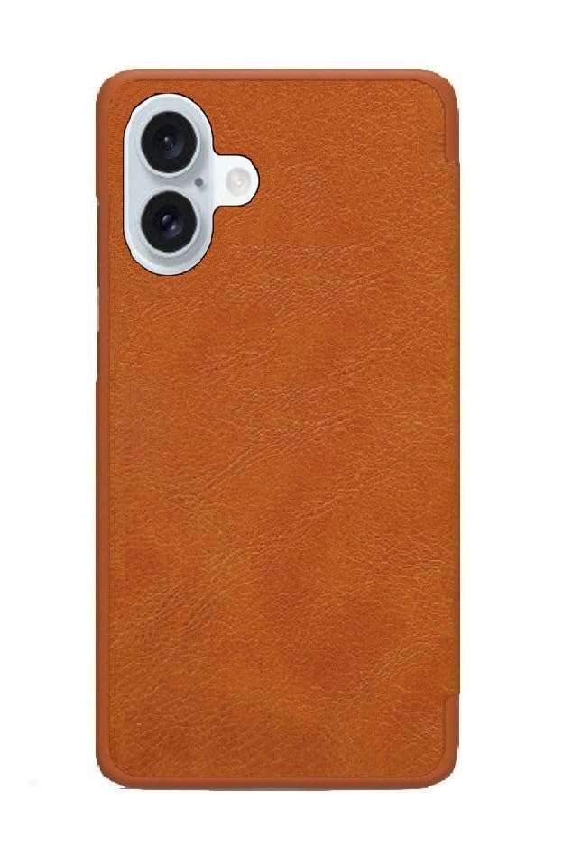 HARITECH Royal Leather Magnetic Flip case for iPhone 16 Brown 3