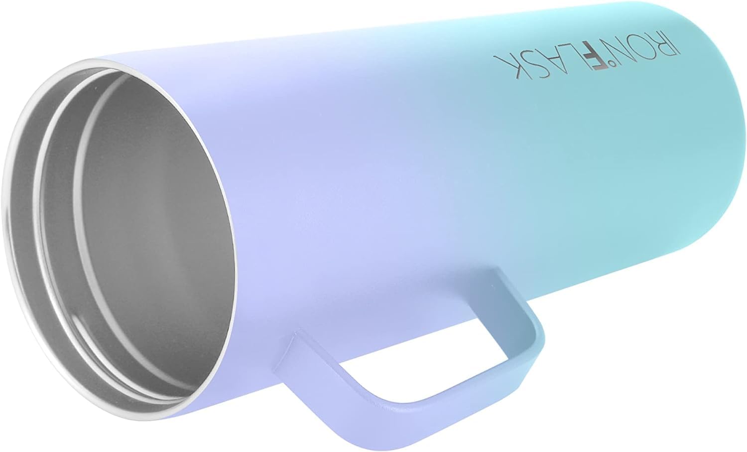 IRON °FLASK Grip Novelty Coffee Mug - Leak Proof, Vacuum Insulated Stainless Steel Bottle, Double Walled, Thermo Travel, Hot Cold, Water Metal Canteen - Cotton Candy, 24 Oz - Rubber Bottom 4