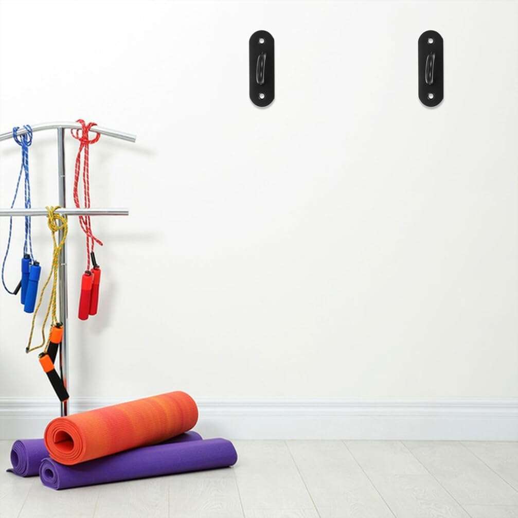 Yardwe Ceiling Hook Heavy Duty Resistance Band Wall Anchors - 2pcs Heavy Duty Workout Wall Mount Hooks Ceiling Mounted Hook Exercise Station Swing Hangers for Physical Exercise Home Gym 6