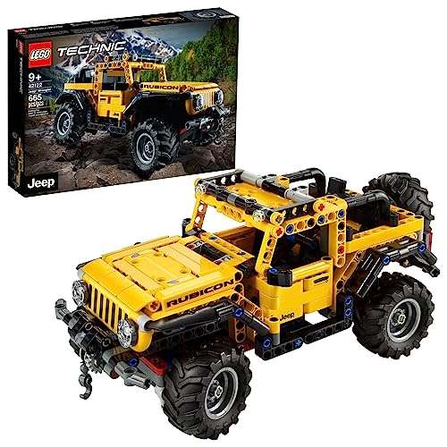 LEGO Technic Jeep Wrangler 4x4 Toy Car 42122 Model Building Kit - All Terrain Off Roader SUV Set, Authentic and Functional Design, STEM Birthday Gift Idea for Kids, Boys, and Girls Ages 9+ 1