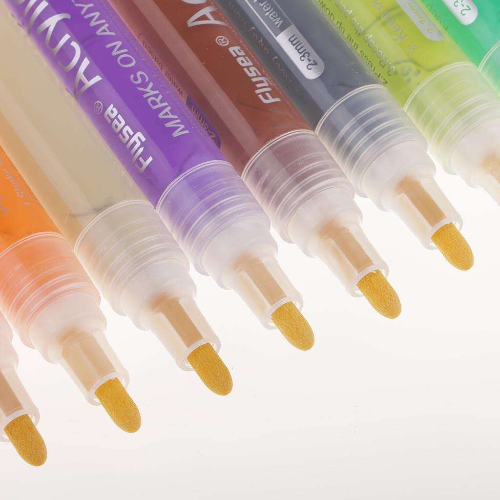 GIANTE Environmentally Friendly Odorless Acrylic Paint Markers Office 24 Colors (59019065GI) 4