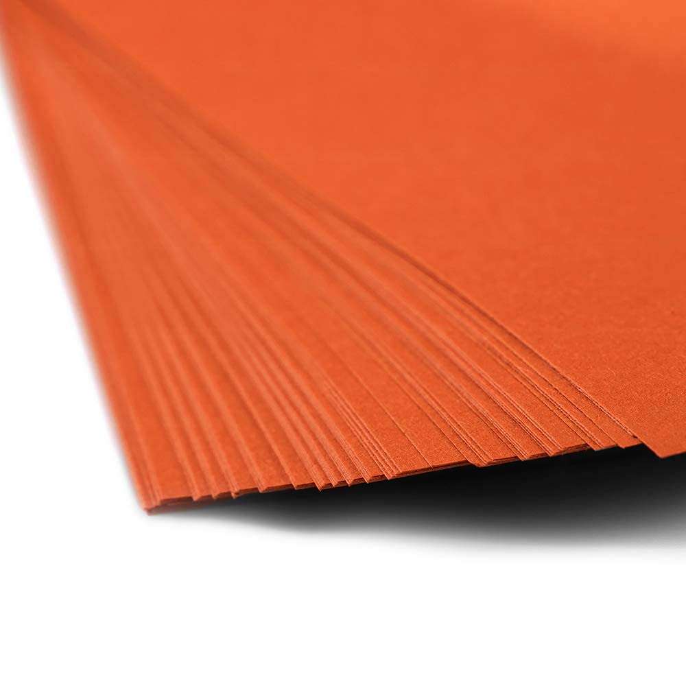 JAM PAPER Colored 24lb Paper - 8.5 x 11 - Orange Recycled - 50 Sheets/Pack 4