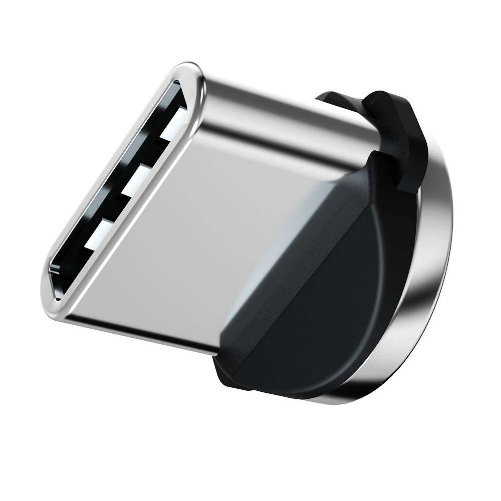 Ankndo Magnetic Connector Tip Heads [5-Pack] USB C Magnetic Adapter 360° Rotating Strong Magnetic Phone Cable Adapter for Type C Device 4