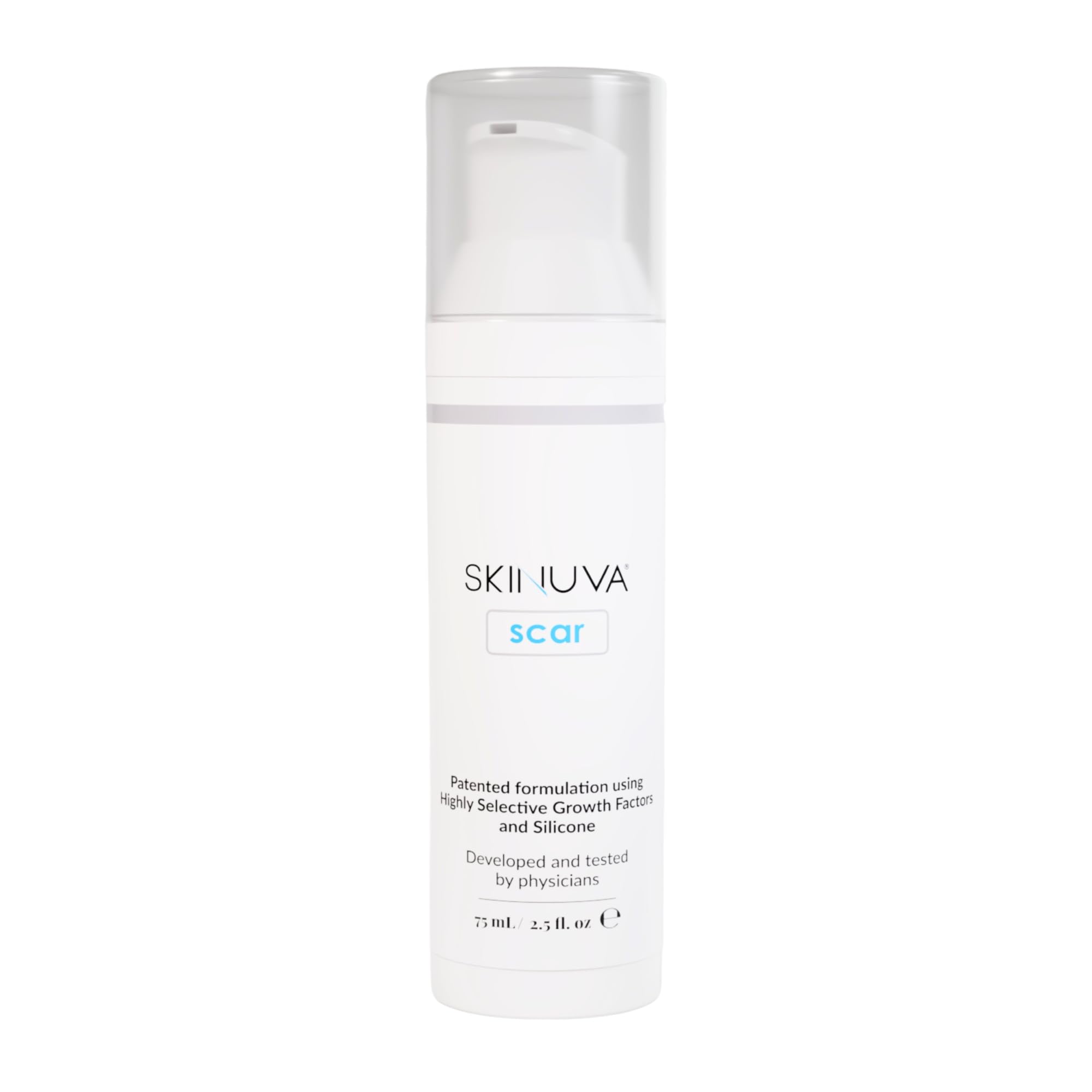 Skinuva® Next Generation Scar Cream - Stretch Mark Cream Made with Growth Factors, Hyaluronic Acid & Vitamin C for Intense Stretch Mark Removal (2.5 oz)