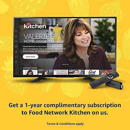 Fire TV Stick streaming device with Alexa built in, includes Alexa Voice Remote, HD, latest release 2